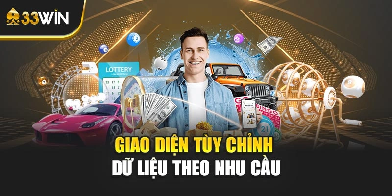 Giao diện tùy chỉnh dữ liệu theo nhu cầu
