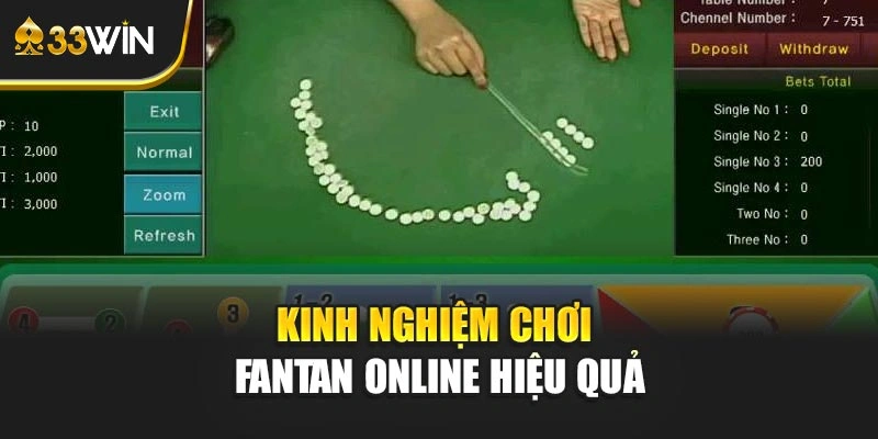 Kinh nghiệm chơi Fantan online hiệu quả