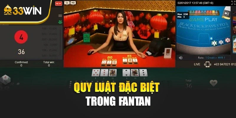 Quy luật đặc biệt trong Fantan